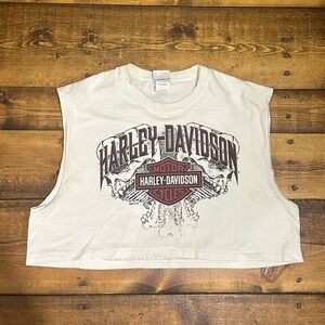 Vintage Harley Davidson Crop Top